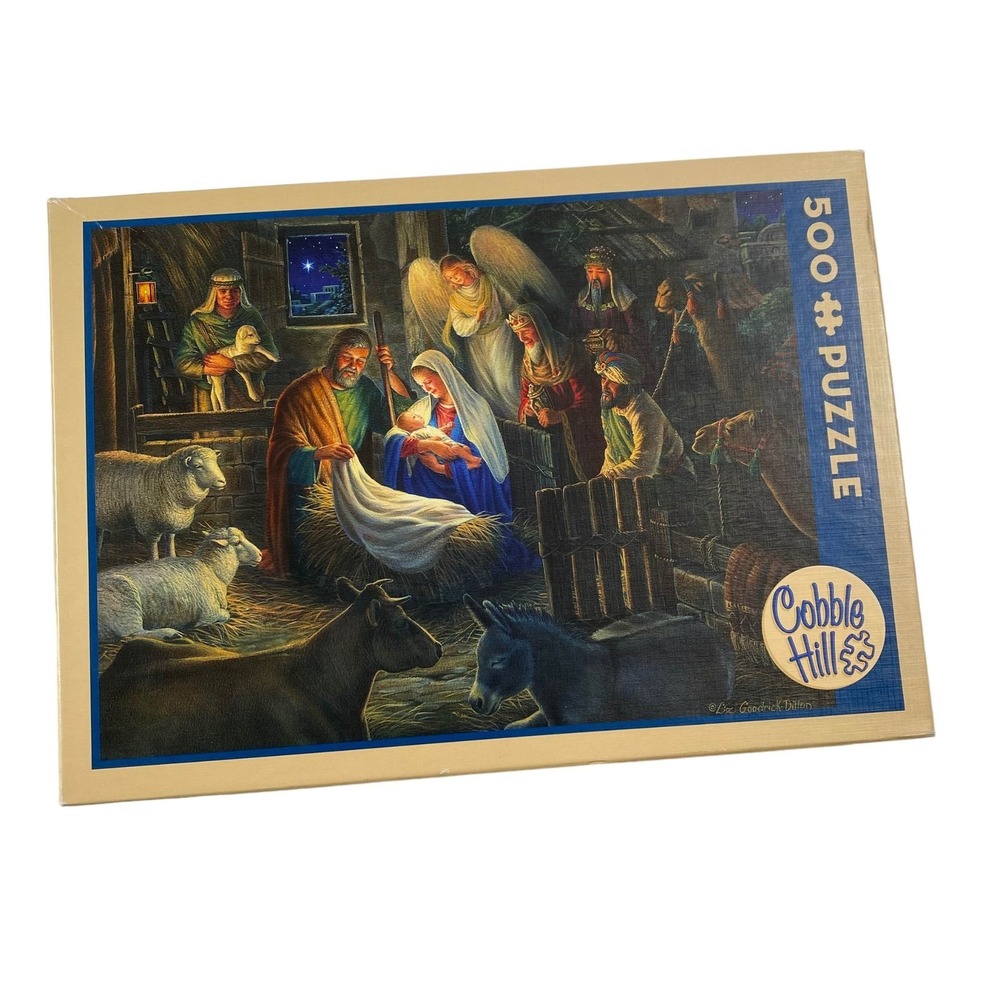 Cobble Hill Away In A Manger 500 Pieces‎ Puzzle Complete